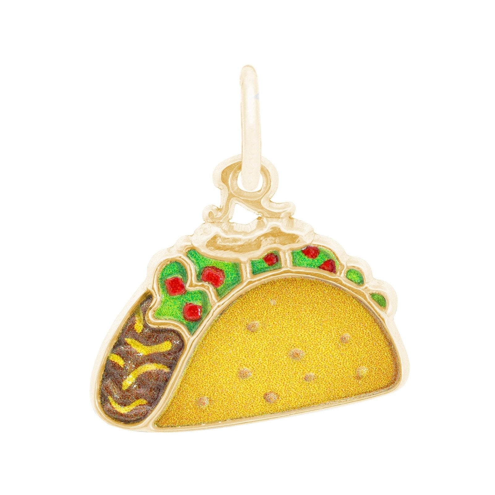 Rembrandt Charms - Rembrandt Charms - Painted Taco Charm - 1173 - 001 - Birmingham Jewelry