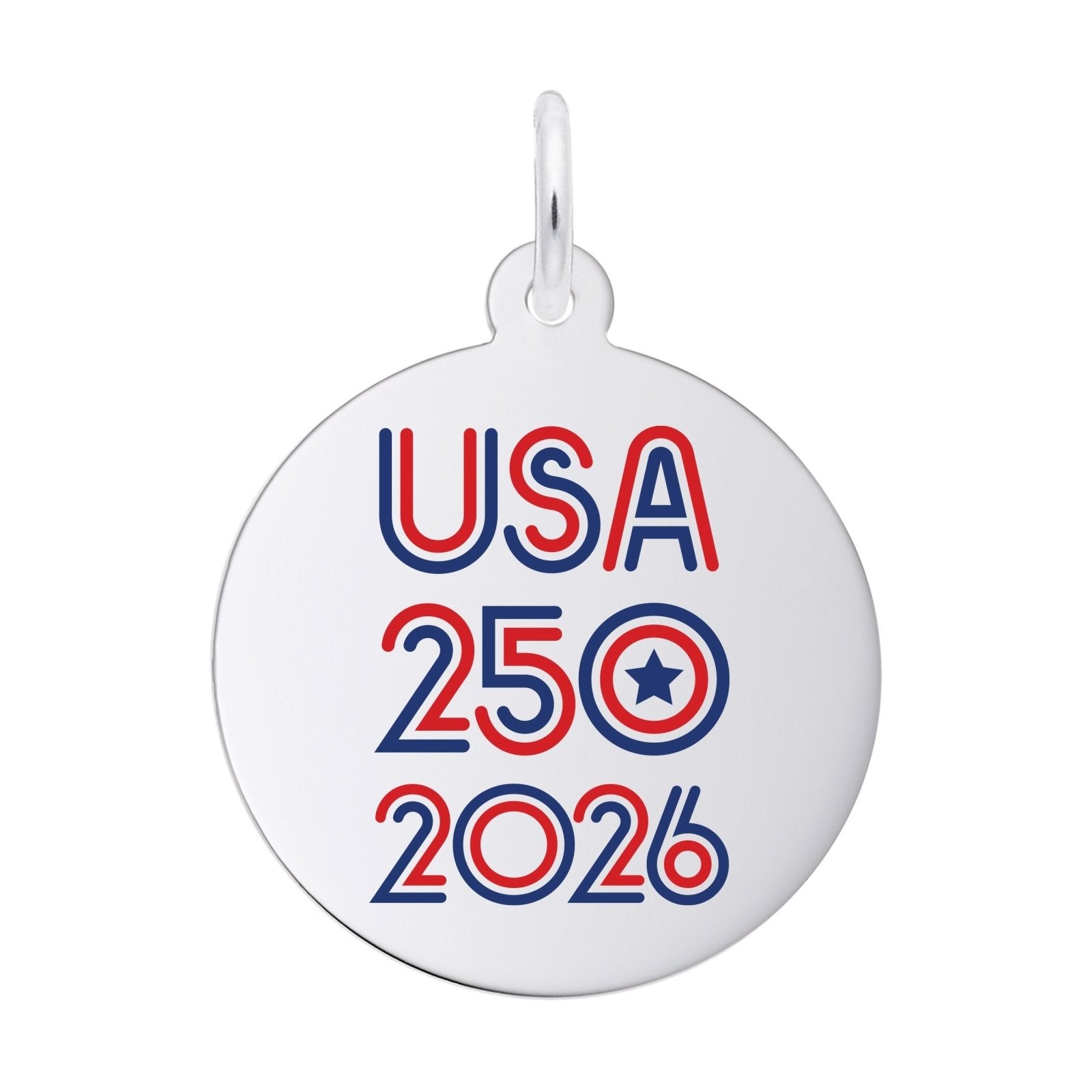Rembrandt Charms - Rembrandt Charms - Painted USA 250 – 2026 Charm - 1231 - Birmingham Jewelry