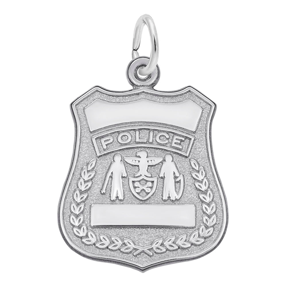Rembrandt Charms - Police Badge Charm - 3039 Rembrandt Charms Charm Birmingham Jewelry