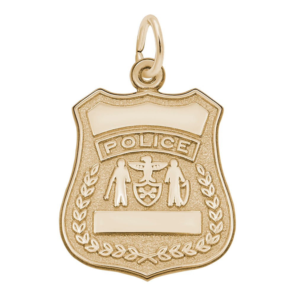 Rembrandt Charms - Police Badge Charm - 3039 Rembrandt Charms Charm Birmingham Jewelry