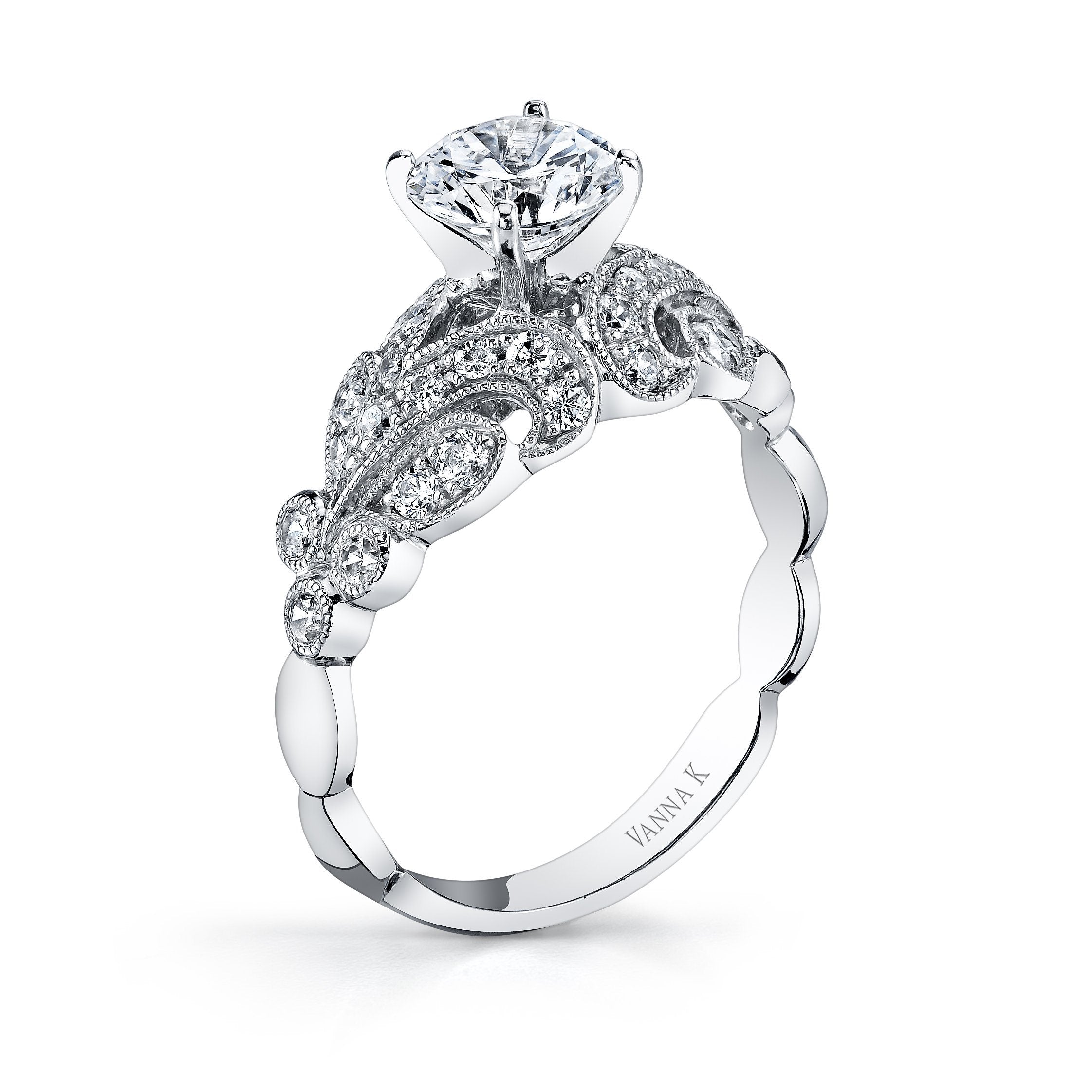 Vanna K - 18RGL00632DCZ VANNA K Engagement Ring Birmingham Jewelry
