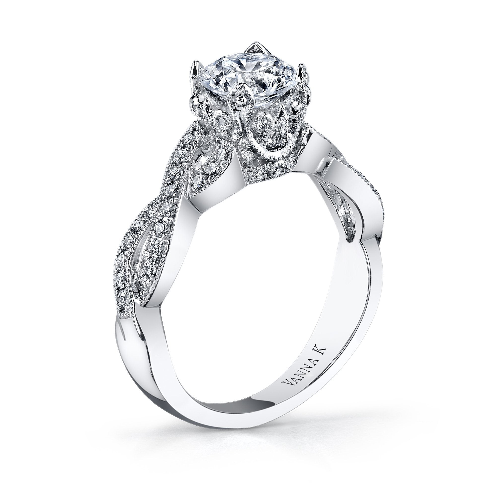 Vanna K - 18RGL00294DCZ VANNA K Engagement Ring Birmingham Jewelry