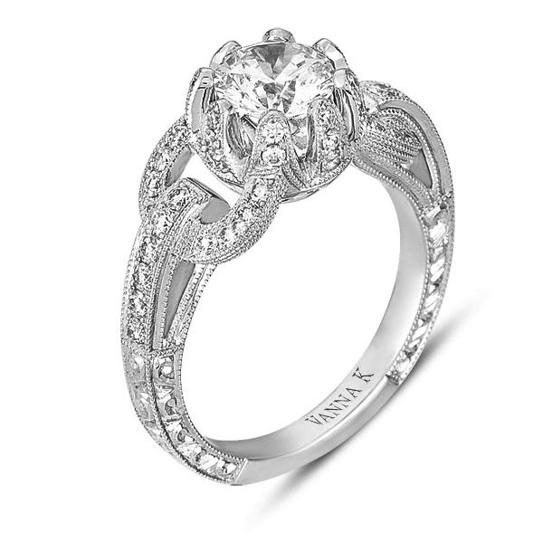 Vanna K - 18RGL00302DCZ VANNA K Engagement Ring Birmingham Jewelry