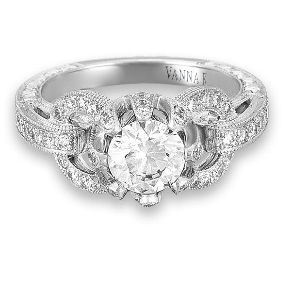 Vanna K - 18RGL00302DCZ VANNA K Engagement Ring Birmingham Jewelry
