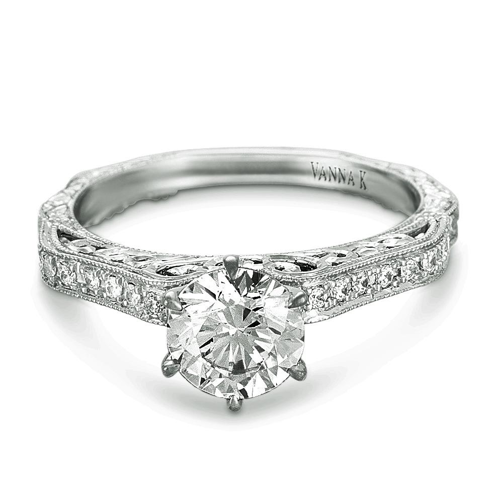 Vanna K - 18RGL00445DCZ VANNA K Engagement Ring Birmingham Jewelry