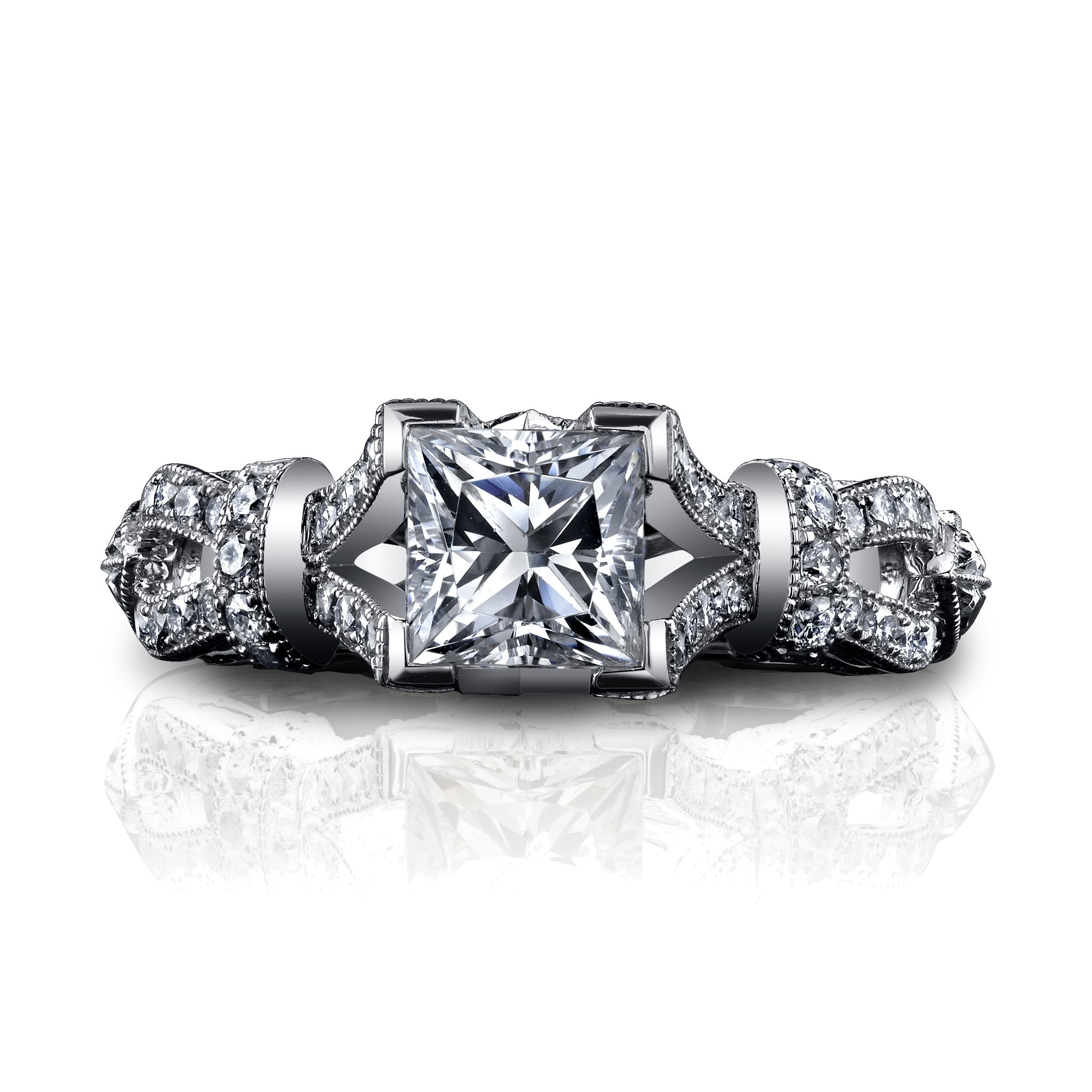 Vanna K - 18RGL00507DCZ VANNA K Engagement Ring Birmingham Jewelry