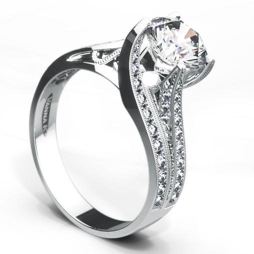 Vanna K - 18RGL00613DCZ VANNA K Engagement Ring Birmingham Jewelry