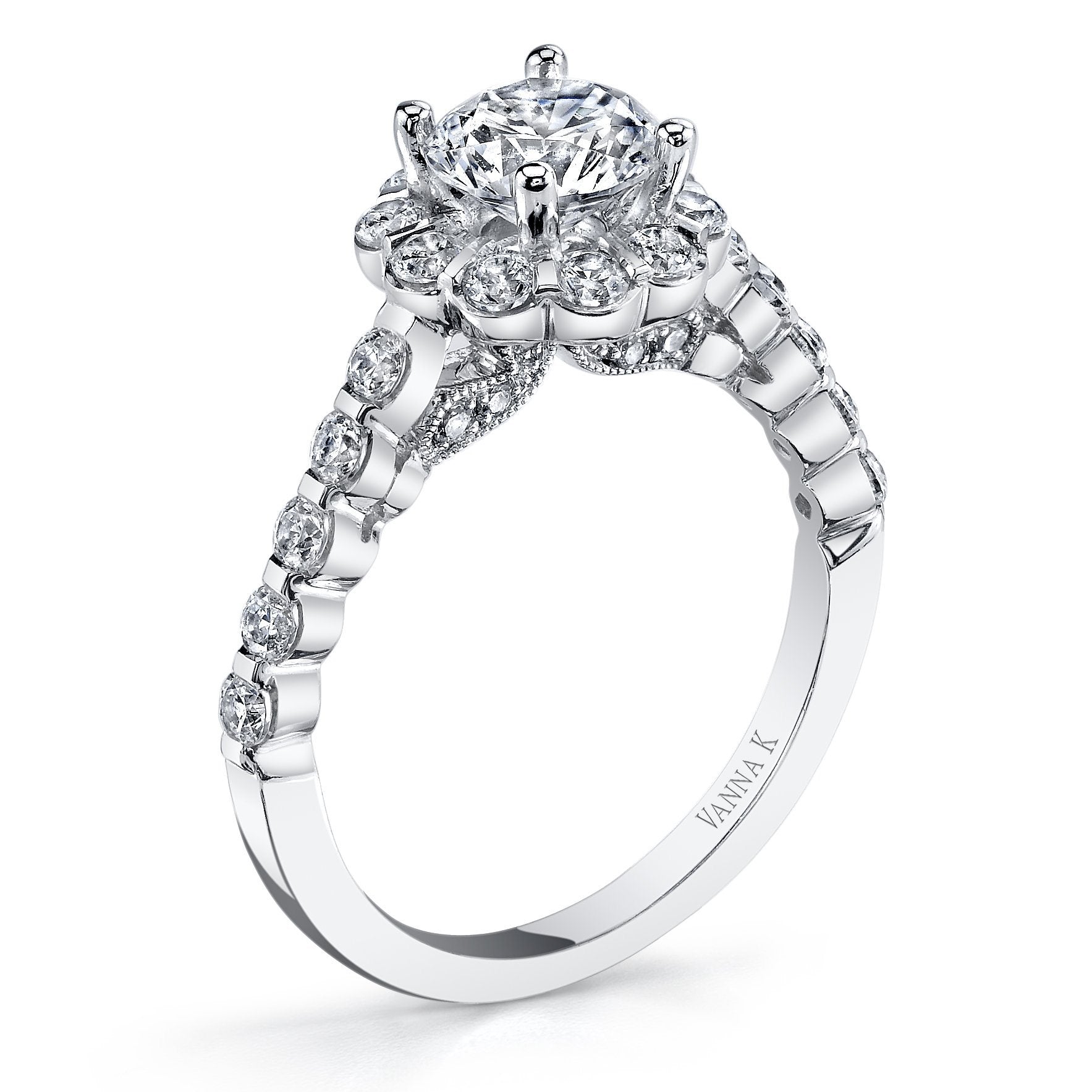 Vanna K - 18RGL00618DCZ VANNA K Engagement Ring Birmingham Jewelry
