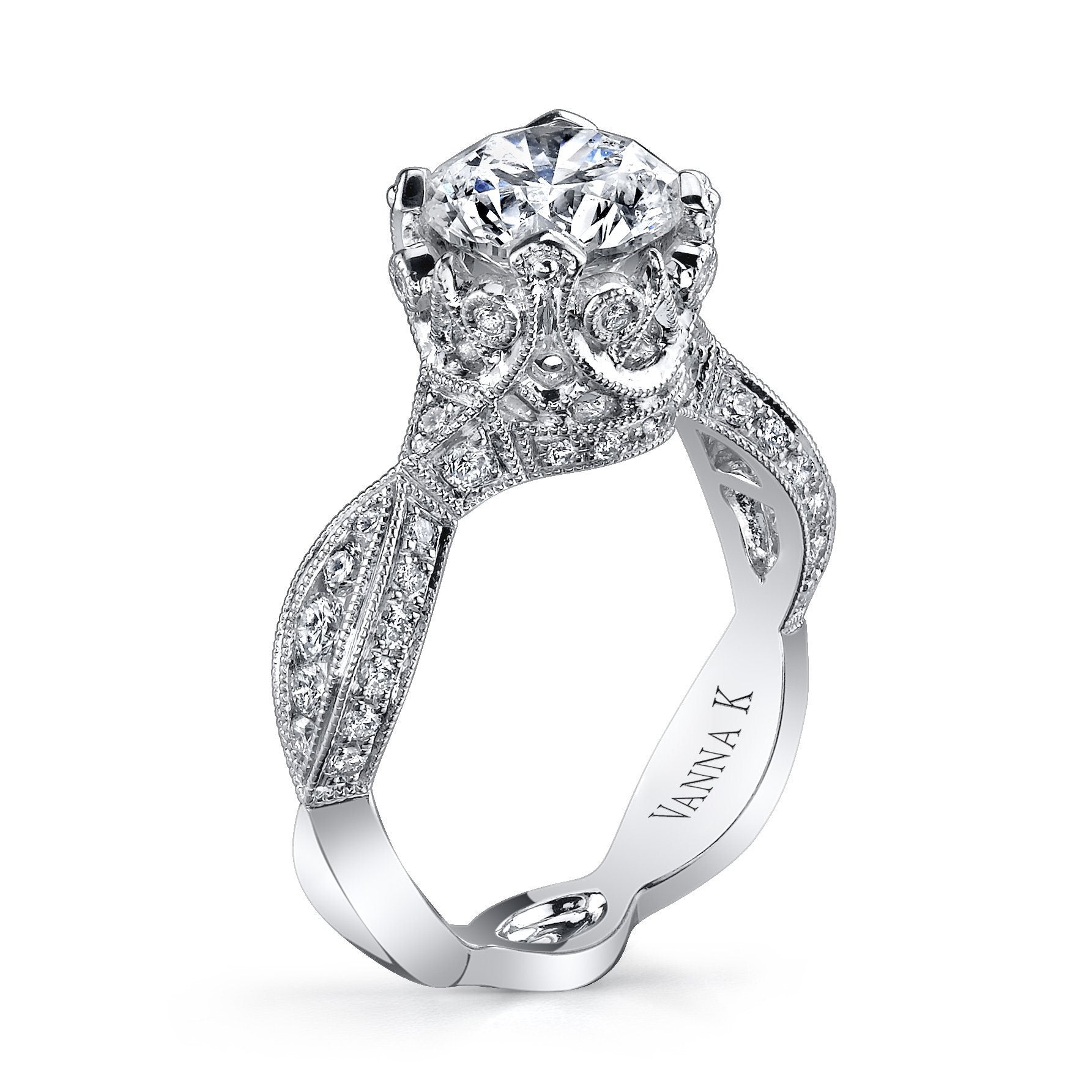 Vanna K - 18RGL02952DCZ VANNA K Engagement Ring Birmingham Jewelry