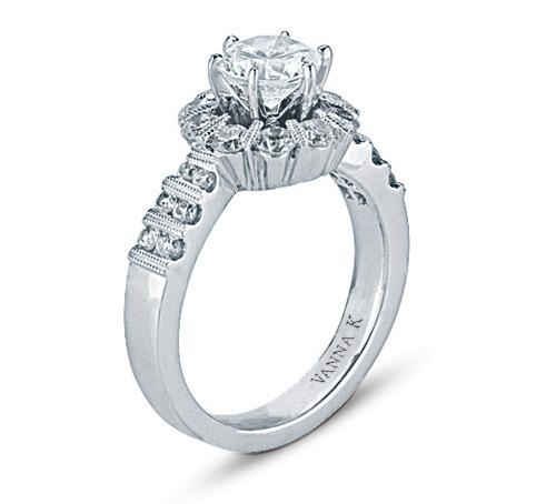 Vanna K - 18RO2279DCZ VANNA K Engagement Ring Birmingham Jewelry