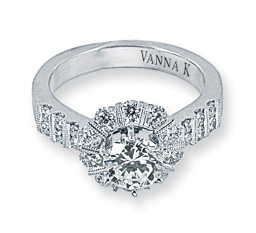 Vanna K - 18RO2279DCZ VANNA K Engagement Ring Birmingham Jewelry