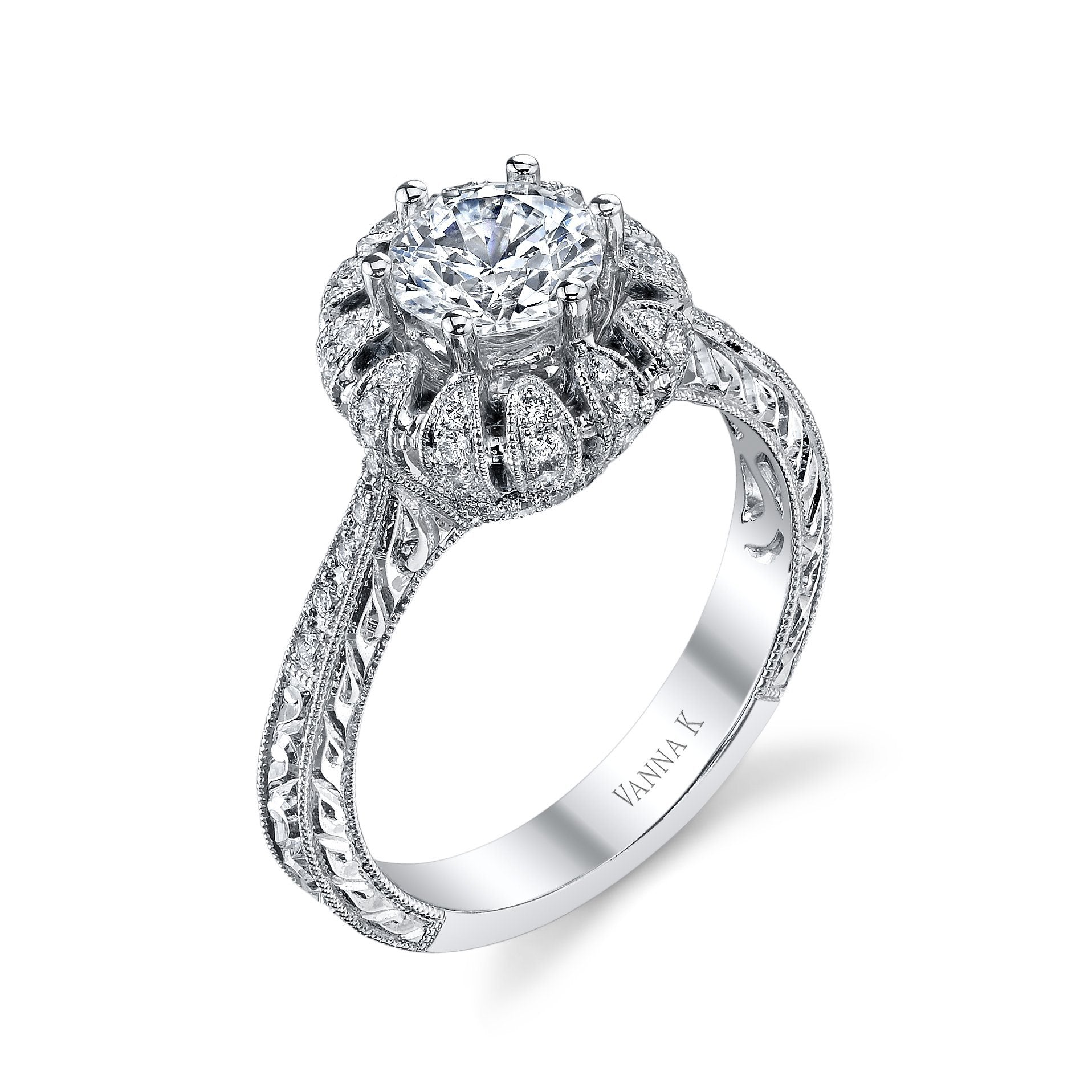 Vanna K - 18RO23931DCZ VANNA K Engagement Ring Birmingham Jewelry