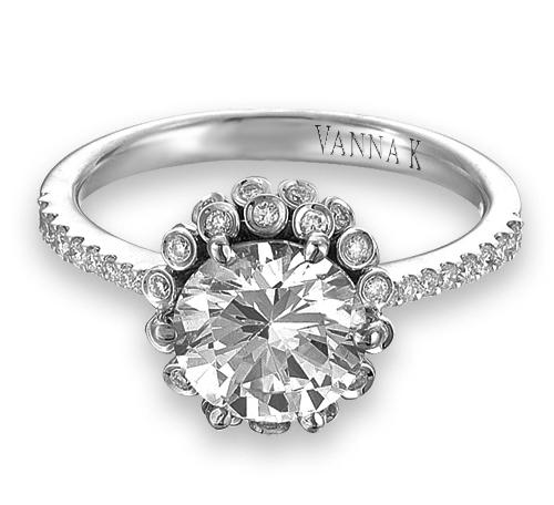 Vanna K - 18R06033DCZ VANNA K Engagement Ring Birmingham Jewelry