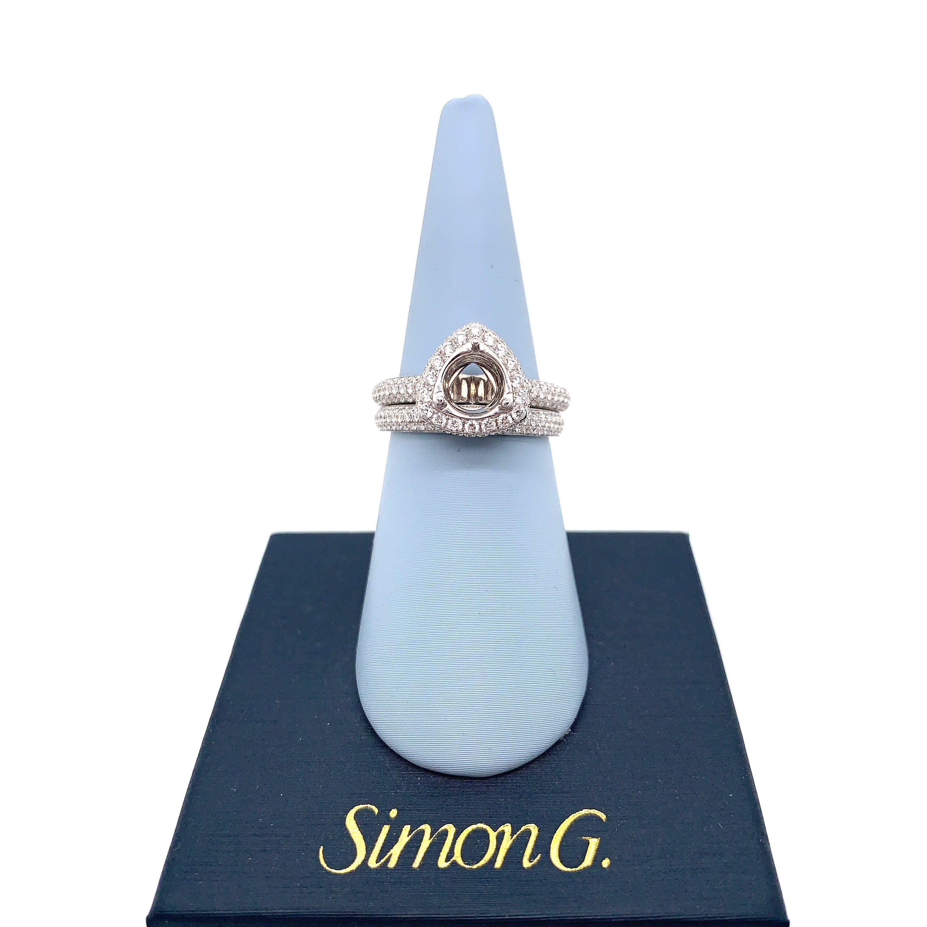 Simon G - LP2074 Simon G Engagement Ring Set Birmingham Jewelry