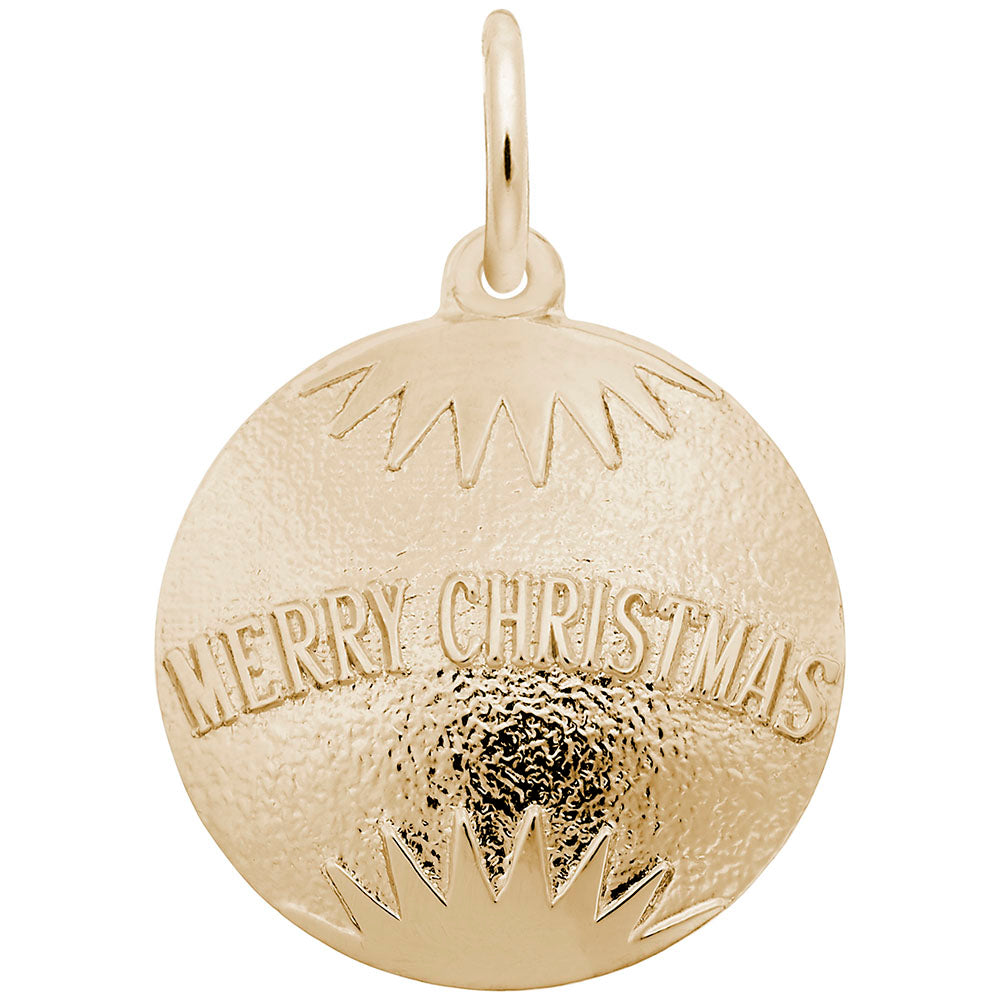 Rembrandt Charms - Merry Christmas Ornament Charm - 2918 Rembrandt Charms Charm Birmingham Jewelry