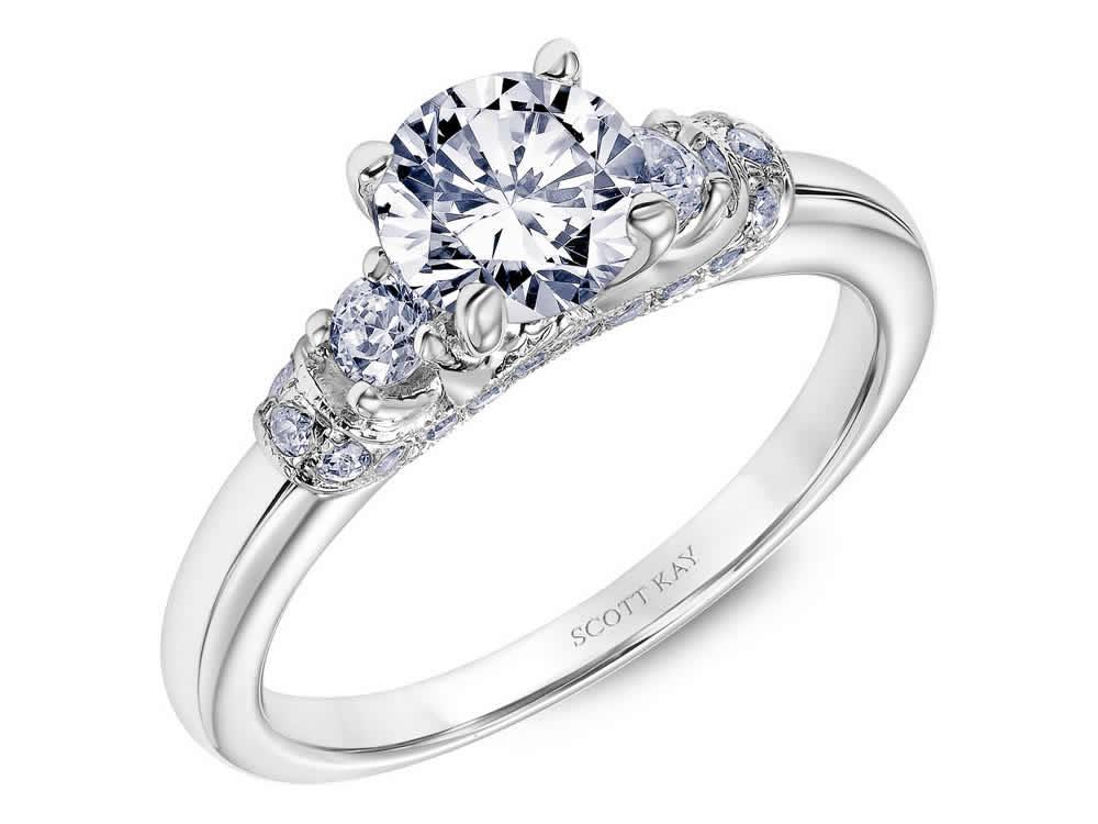 Scott Kay - SK8055 - Crown Setting SCOTT KAY Engagement Ring Birmingham Jewelry