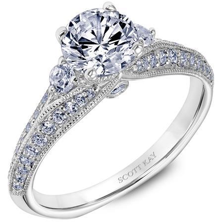 Scott Kay - SK8130 - Namaste SCOTT KAY Engagement Ring Birmingham Jewelry