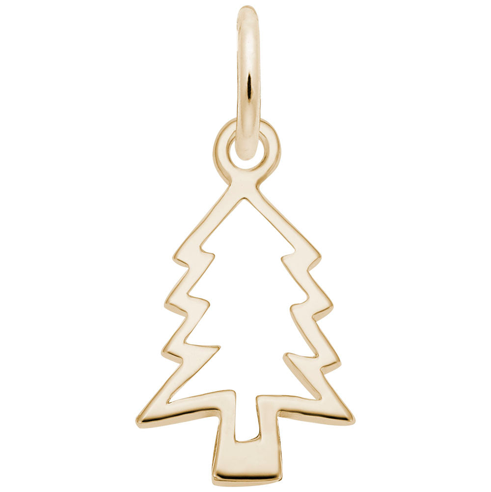 Rembrandt Charms - Christmas Tree Cut Out Charm - 5780 Rembrandt Charms Charm Birmingham Jewelry