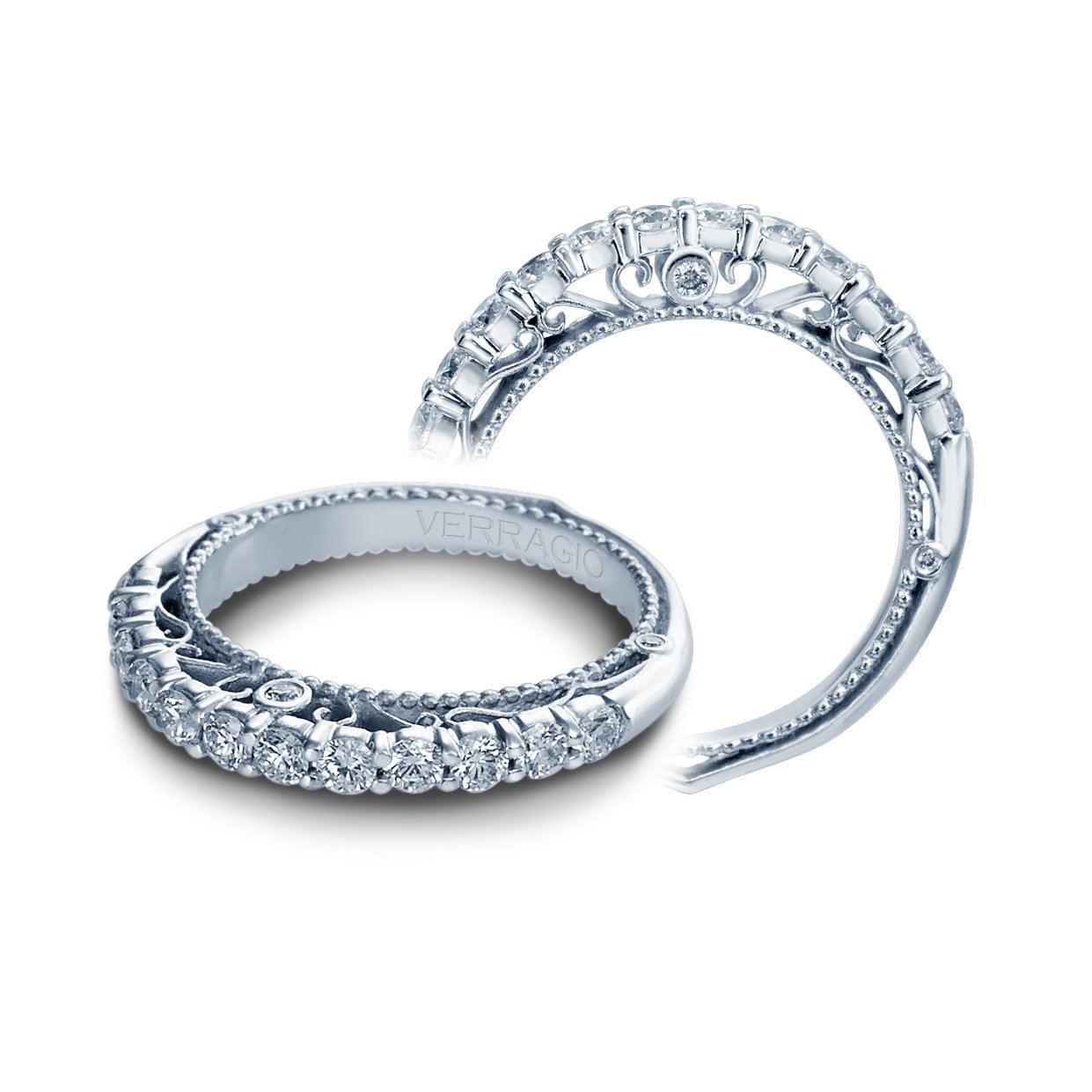 VENETIAN-5010W VERRAGIO Wedding Band Birmingham Jewelry Verragio Jewelry | Diamond Wedding Band VENETIAN-5010W