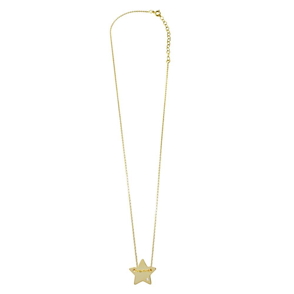 Star Shaped Necklace with CZ Birmingham Jewelry Silver Necklace Birmingham Jewelry