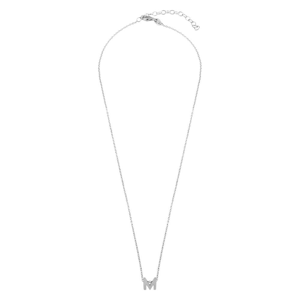 Small Initial M Necklace (Silver) Birmingham Jewelry Silver Necklace Birmingham Jewelry