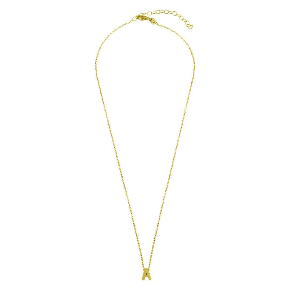 Small Initial A Necklace (Silver) Birmingham Jewelry Silver Necklace Birmingham Jewelry