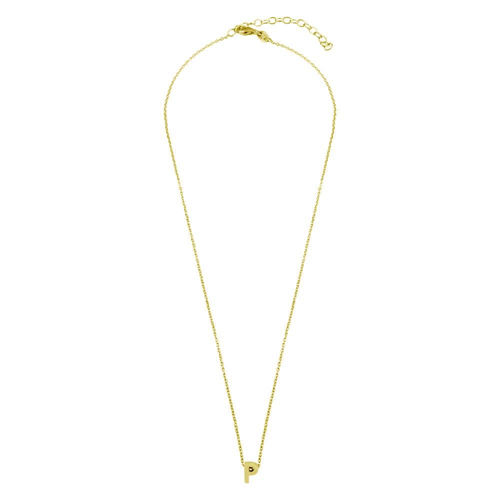 Small Initial P Necklace (Silver) Birmingham Jewelry Silver Necklace Birmingham Jewelry