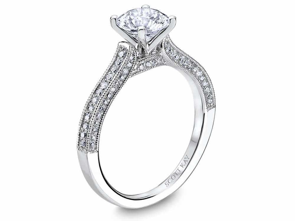 Scott Kay - SK6725 - Luminaire SCOTT KAY Engagement Ring Birmingham Jewelry