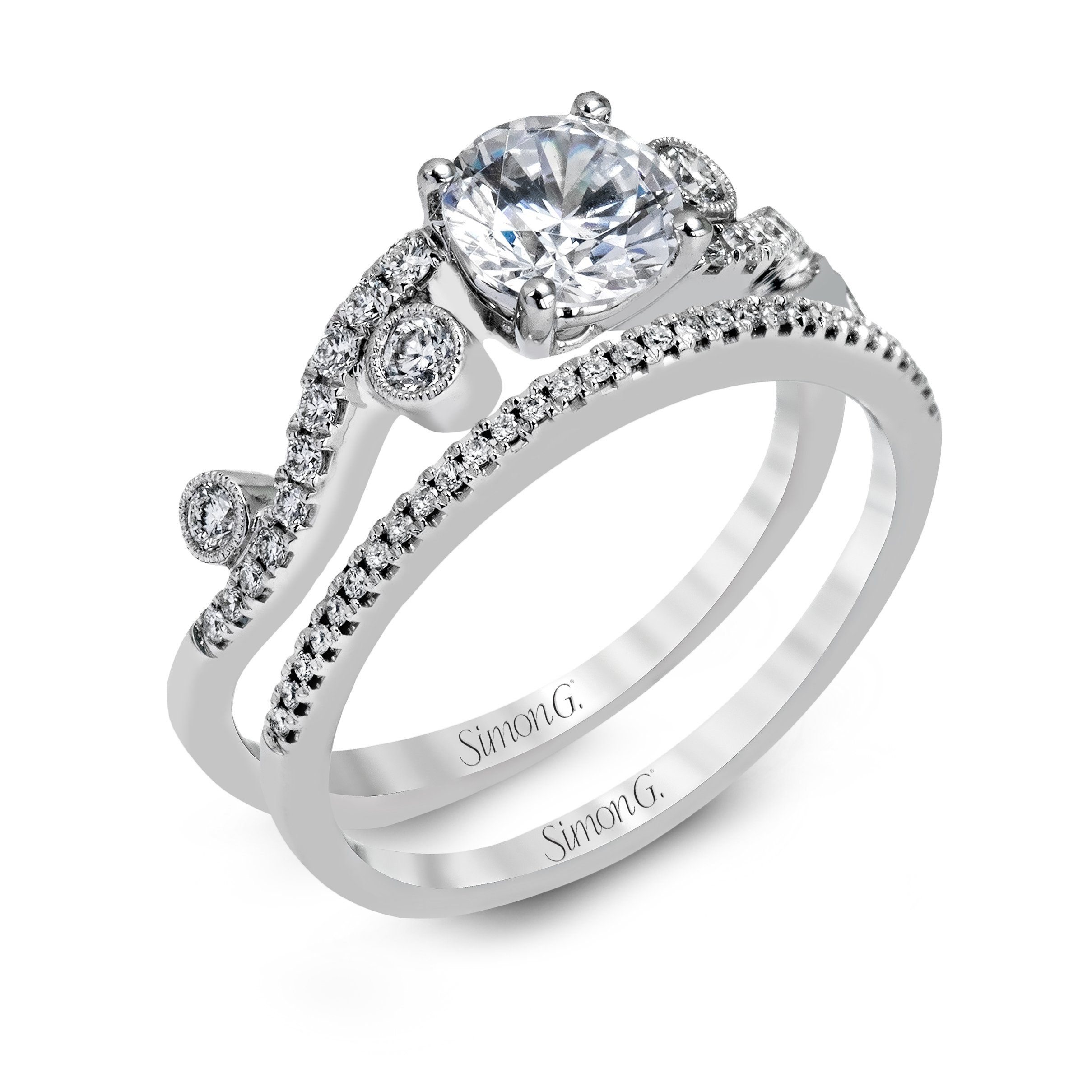 Simon G - MR2519 Simon G Engagement Ring Set Birmingham Jewelry