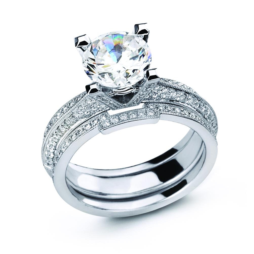 Simon G - NR333 Simon G Engagement Ring Set Birmingham Jewelry