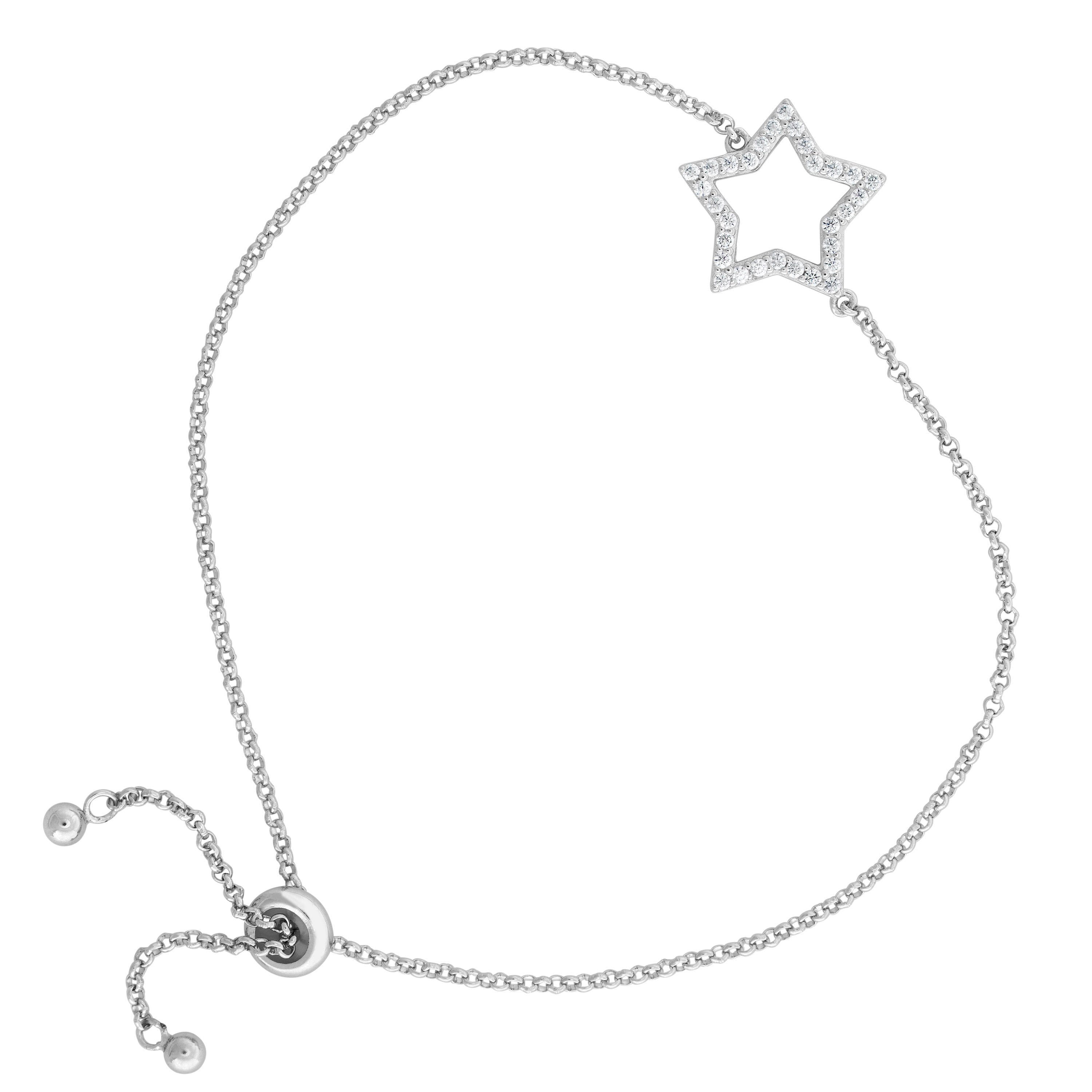 Star Bracelet - BJSESB1001 Birmingham Jewelry Silver Bracelet Birmingham Jewelry