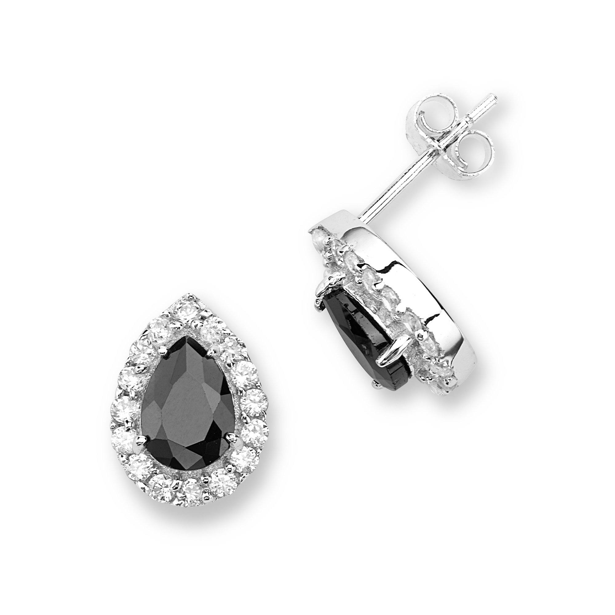 Silver Halo Stud Earrings - BJSESE938 Birmingham Jewelry Silver Earrings Birmingham Jewelry