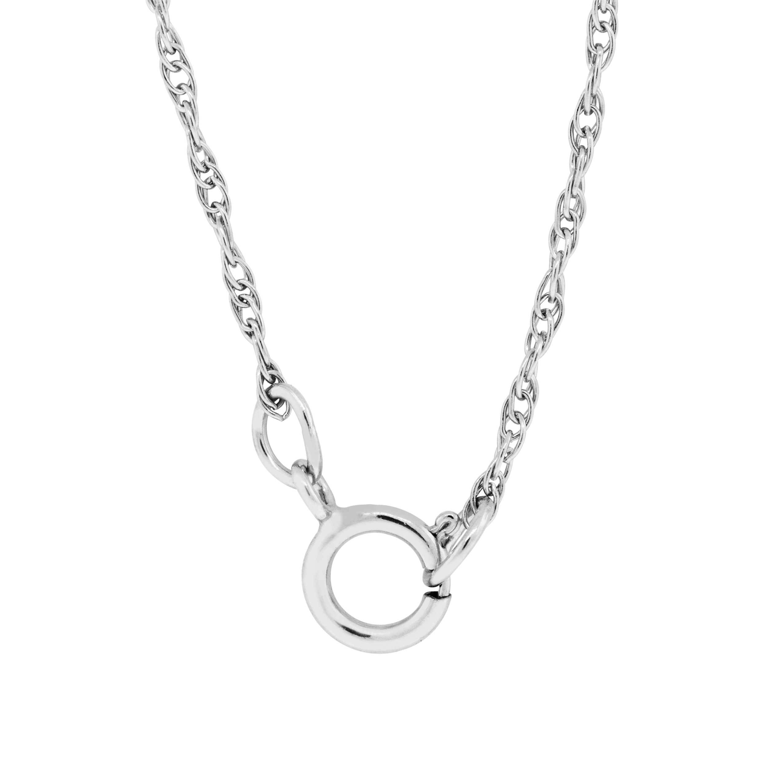 Silver Heart Necklace - BJSESP1078 Birmingham Jewelry Silver Necklace Birmingham Jewelry