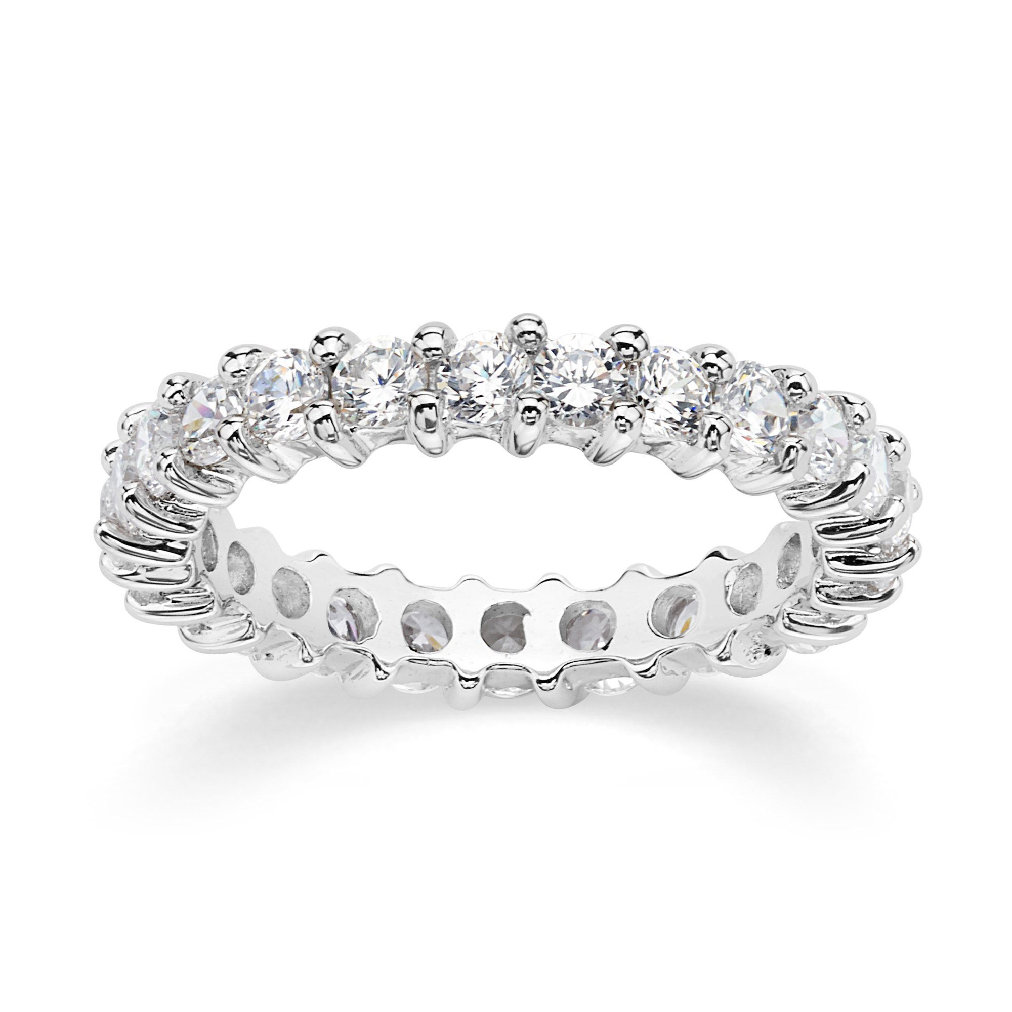 Silver CZ Eternity Band - BJSESR974 Birmingham Jewelry Silver Ring Birmingham Jewelry