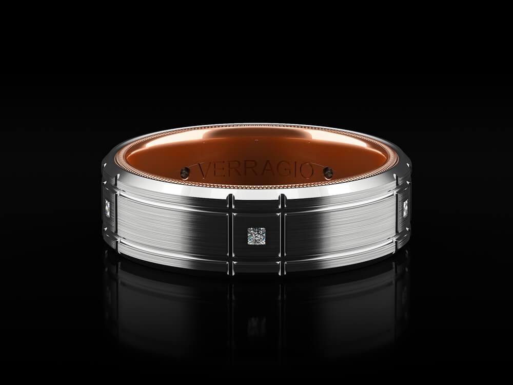 VWD-7909 VERRAGIO Men's Wedding Band Birmingham Jewelry Verragio Jewelry | Matching Wedding Band VWD-7909