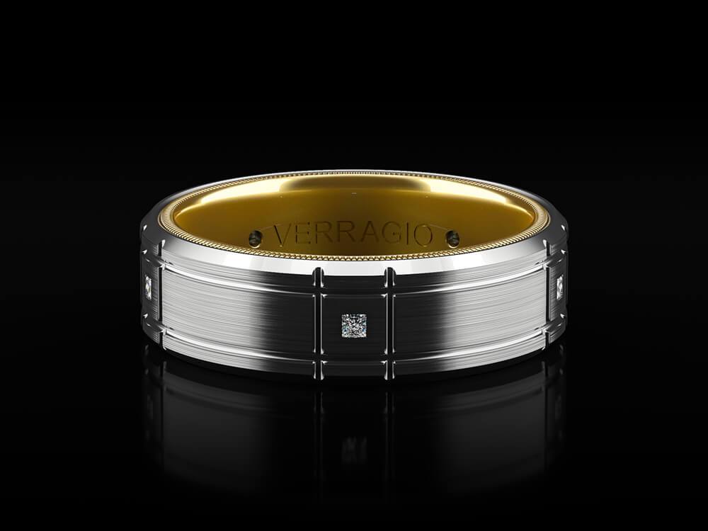 VWD-7909 VERRAGIO Men's Wedding Band Birmingham Jewelry Verragio Jewelry | Matching Wedding Band VWD-7909