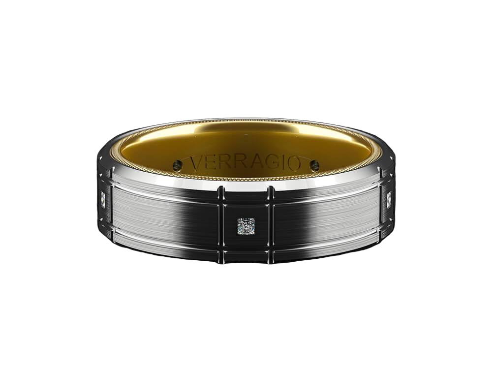 VWD-7909 VERRAGIO Men's Wedding Band Birmingham Jewelry Verragio Jewelry | Matching Wedding Band VWD-7909