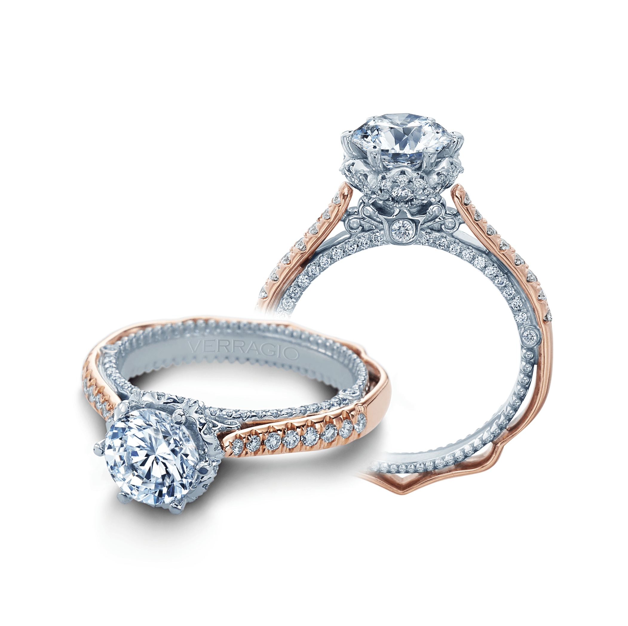 VENETIAN-5070D-2RW VERRAGIO Engagement Ring Birmingham Jewelry Verragio Jewelry | Diamond Engagement Ring VENETIAN-5070D-2RW