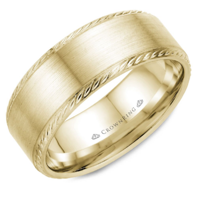 CrownRing WB-011R8 CrownRing Men's Band Birmingham Jewelry