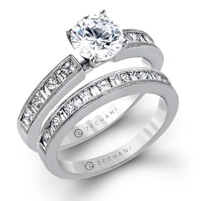 ZEGHANI - ZR141 (Set) ZEGHANI Engagement Ring Set Birmingham Jewelry