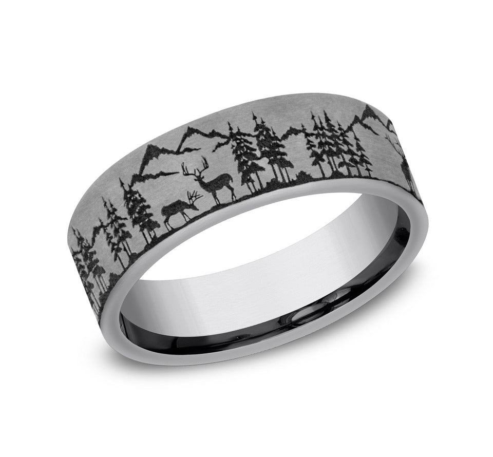 BENCHMARK - THE STAG BENCHMARK Men's Band Birmingham Jewelry