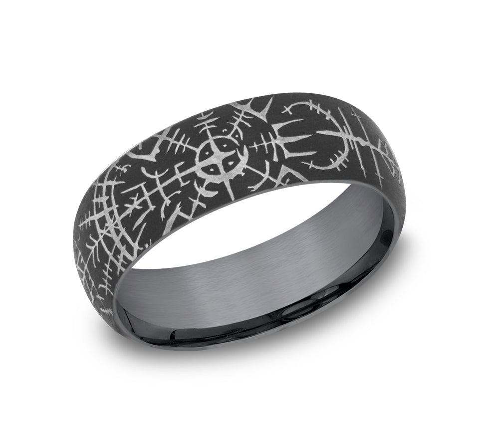 Nordic mens deals wedding bands