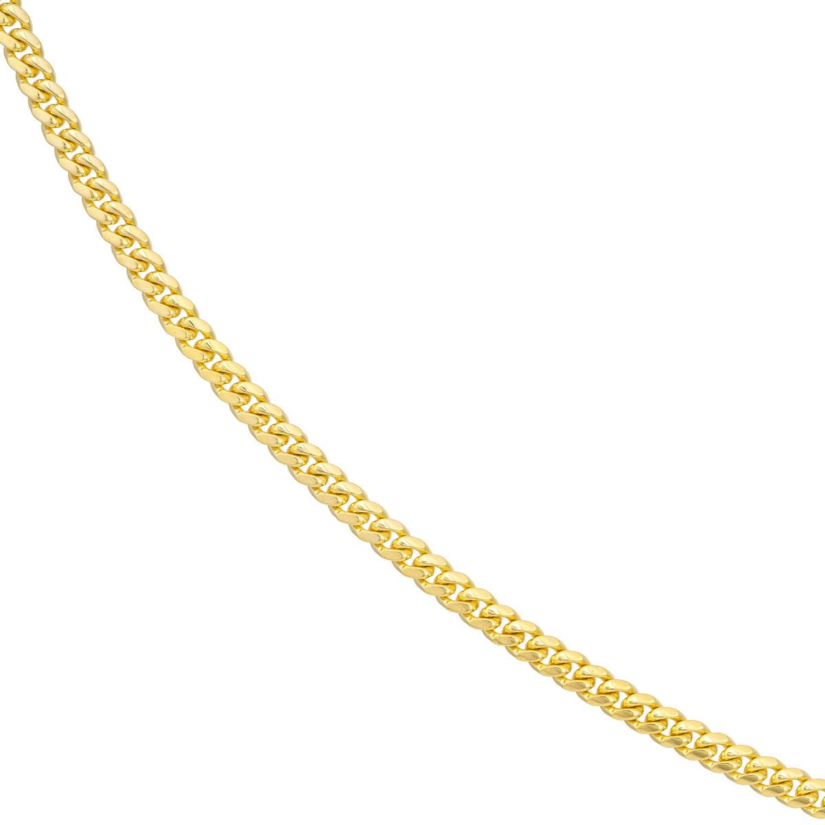 10K Yellow Gold 5.00mm Miami Cuban Chain with Lobster Lock Birmingham Jewelry Gold Chain Birmingham Jewelry