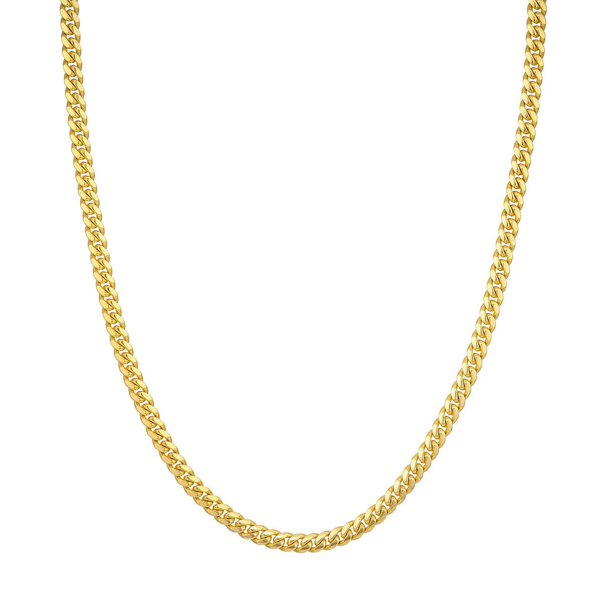 10K Yellow Gold 5.00mm Miami Cuban Chain with Lobster Lock Birmingham Jewelry Gold Chain Birmingham Jewelry