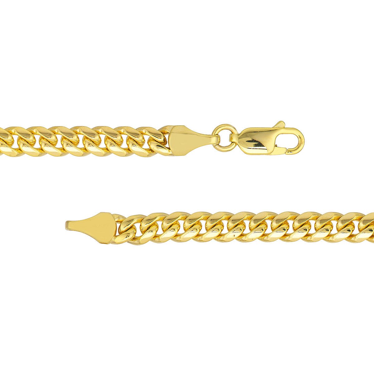 Birmingham Jewelry - 10K Yellow Gold 5.00mm Miami Cuban Chain with Lobster Lock - Birmingham Jewelry