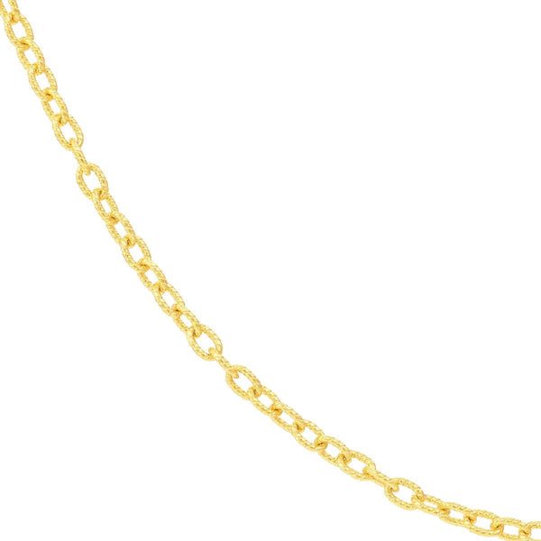 14K 1.90mm Designer Rolo Chain with Lobster Lock Birmingham Jewelry Chain Birmingham Jewelry 