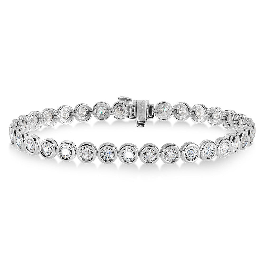 14K BEZELED DIAMOND STAR TENNIS BRACELET Birmingham Jewelry Bracelet Birmingham Jewelry