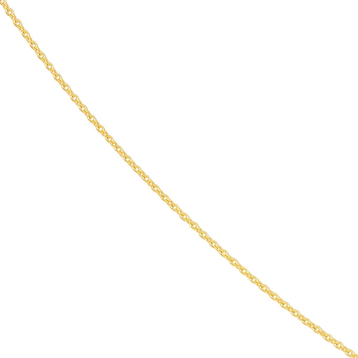 14K Gold 0.70mm Adjustable Child's Cable Chain Birmingham Jewelry Gold Chain Birmingham Jewelry