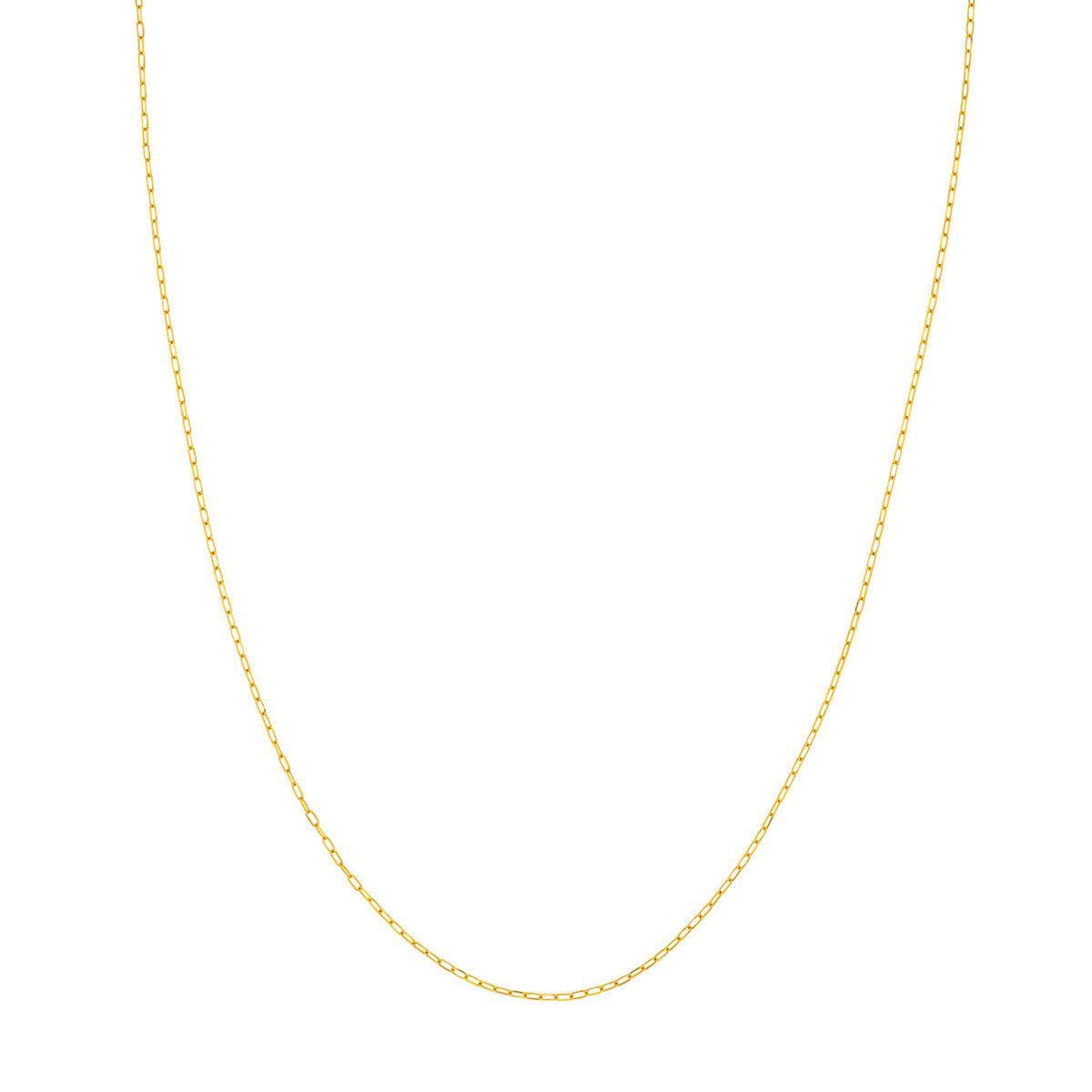14K Gold 1.10mm D/C Forzentina Chain with Spring Ring Birmingham Jewelry Gold Chain Birmingham Jewelry