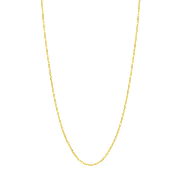 14K Gold 1.15mm Adjustable Square Wheat Chain Birmingham Jewelry Chain Birmingham Jewelry 